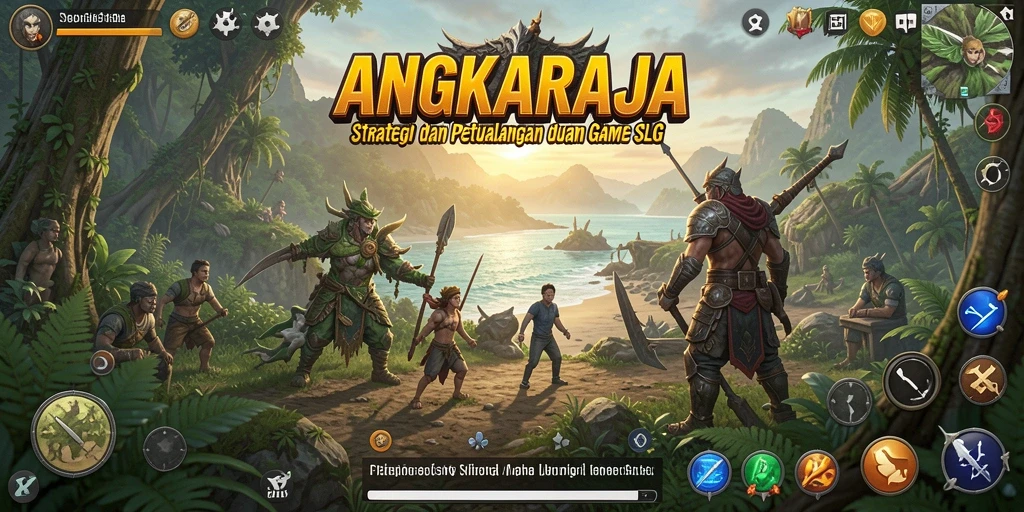 Tampilan gameplay menawan dari ANGKARAJA yang penuh strategi.