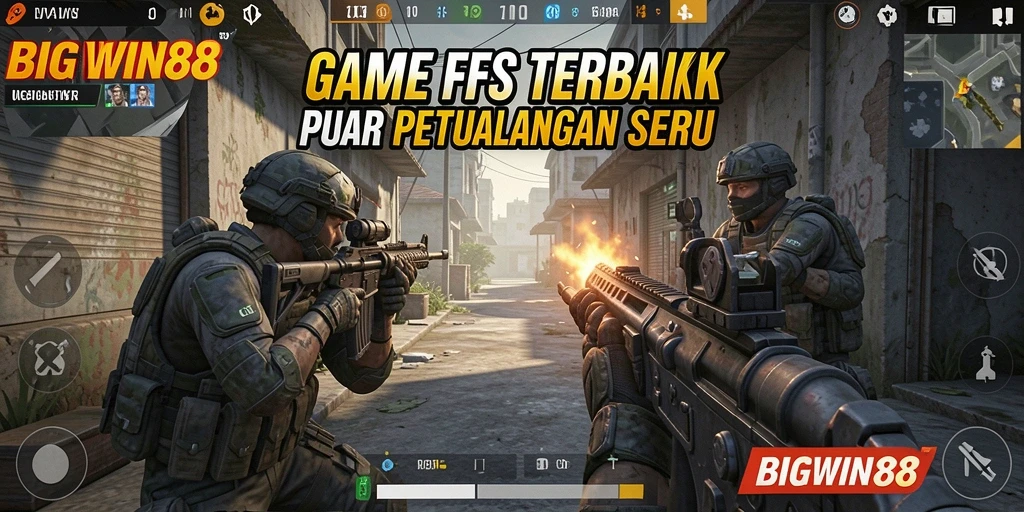 Tampilan seru gameplay FPS di BIGWIN88 dengan aksi mendebarkan.