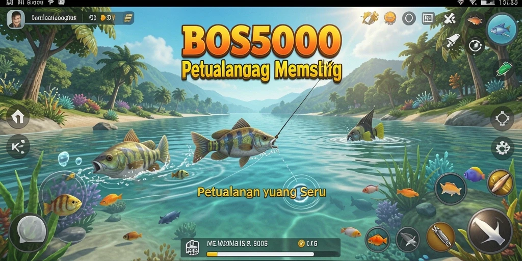 Tangkapan ikan yang memukau dalam game BOS5000.