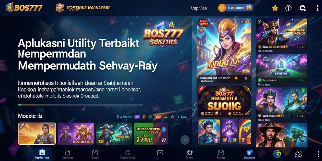 Tampilan antarmuka BOS777 yang modern dan mudah digunakan.