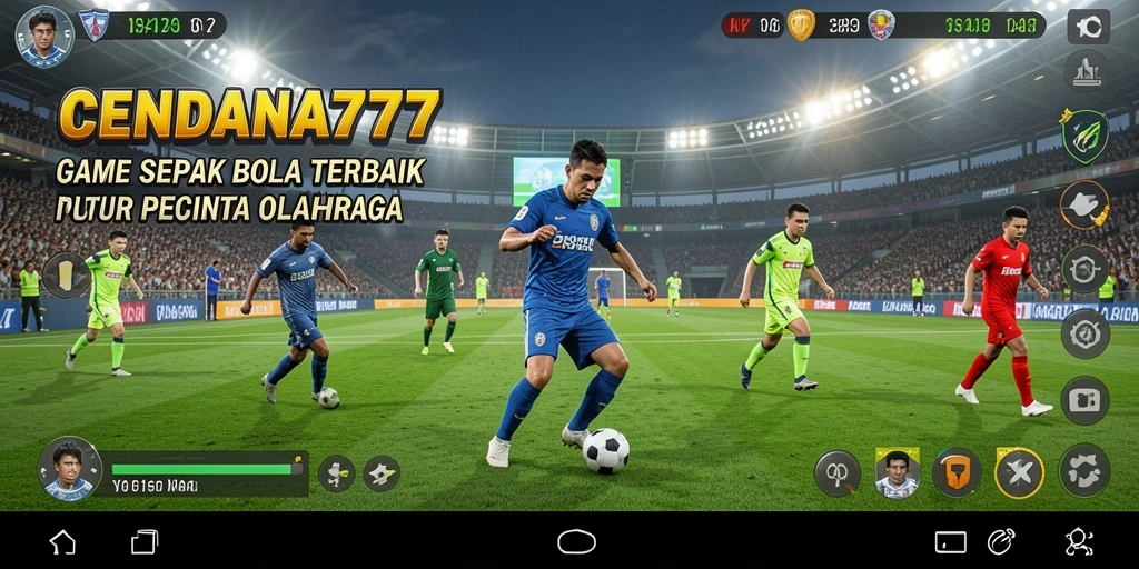 Gameplay CENDANA777 menampilkan aksi sepak bola yang mendebarkan.