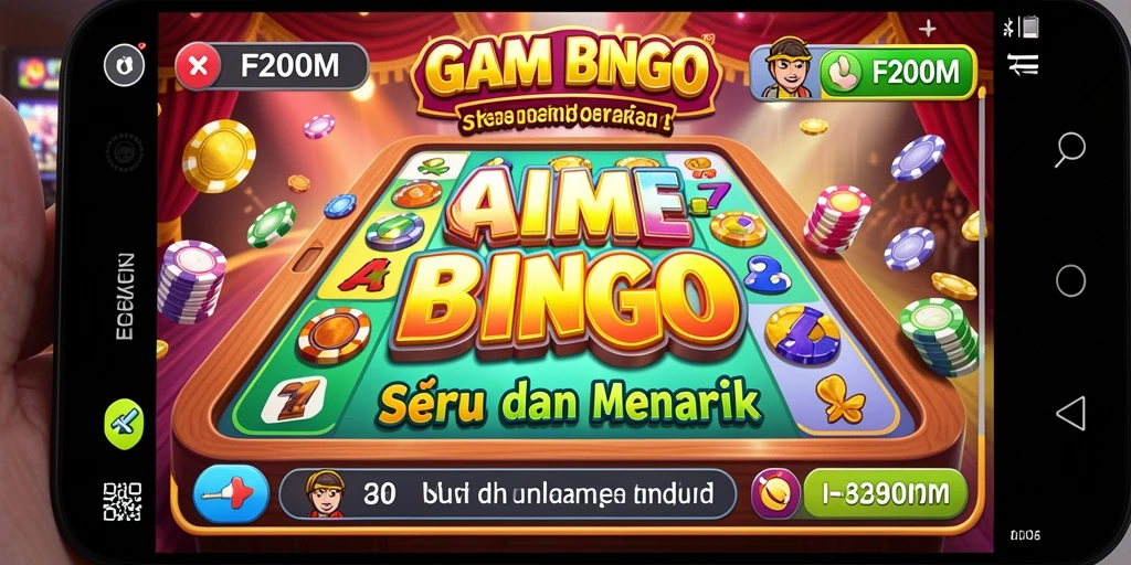 Screenshot game F200M menampilkan gameplay Bingo yang menarik dan interaktif.
