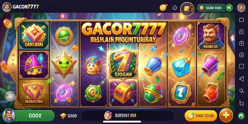 Tampilan gameplay GACOR777 yang menarik dengan tema slot yang beragam.