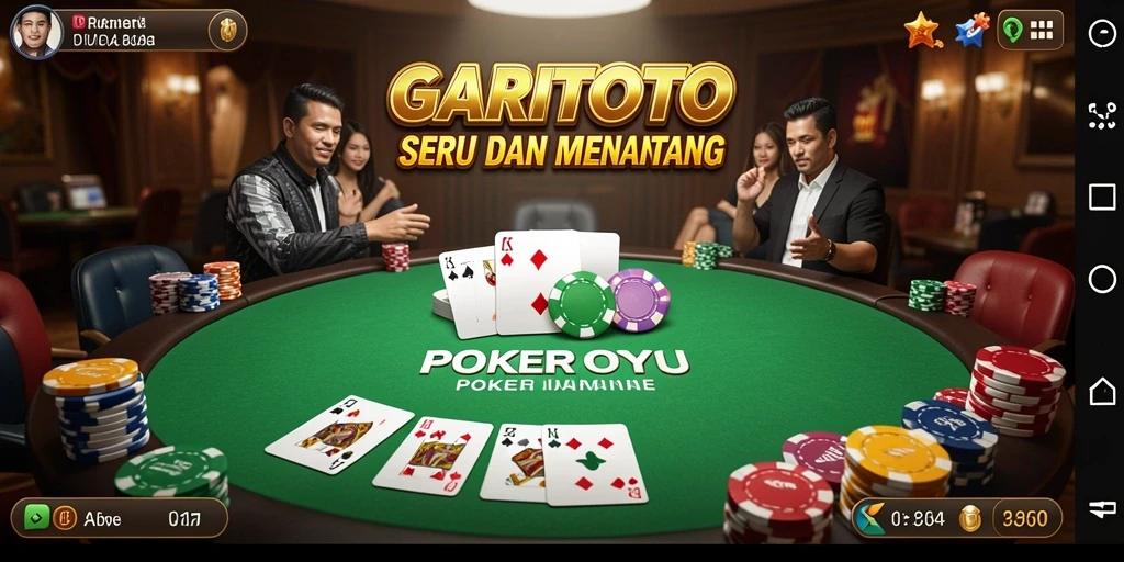 Tampilan gameplay GARITOTO yang seru dan interaktif di Poker.