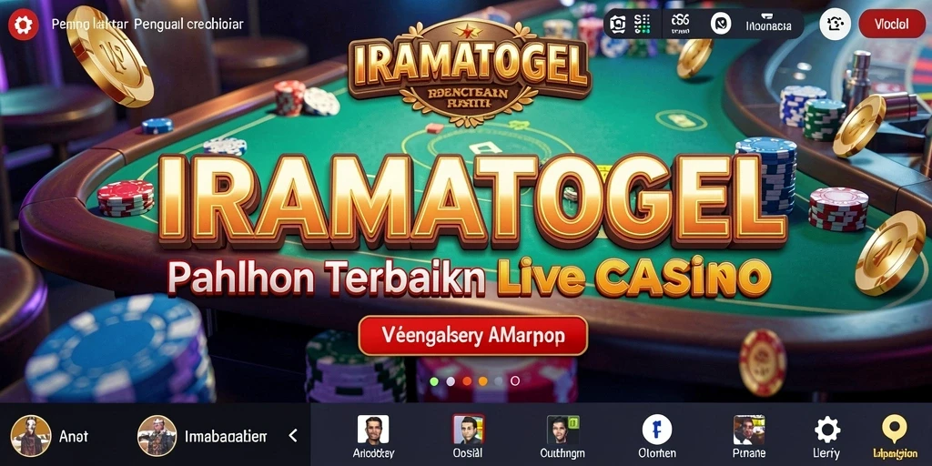 Tampilan menarik dari gameplay Live Casino di IRAMATOGEL.