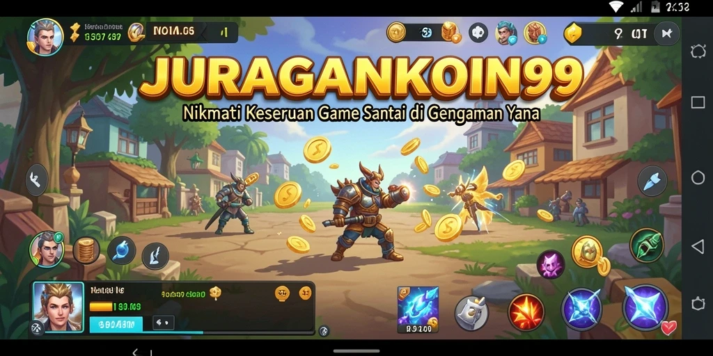 Tampilan gameplay seru dan mengasyikkan dari JURAGANKOIN99.