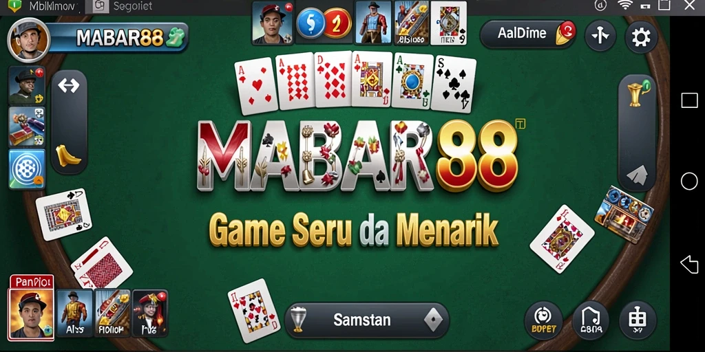 Screenshot gameplay MABAR88 menampilkan momen seru permainan Domino.