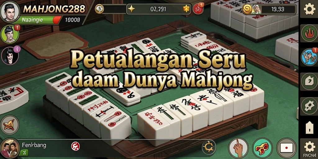 Menampilkan gameplay petualangan menegangkan di <strong>MAHJONG288</strong>.