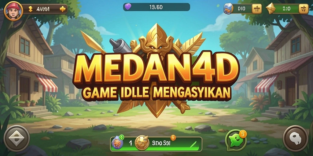 Tampilan gameplay MEDAN4D yang mengasyikkan dalam mode Idle.