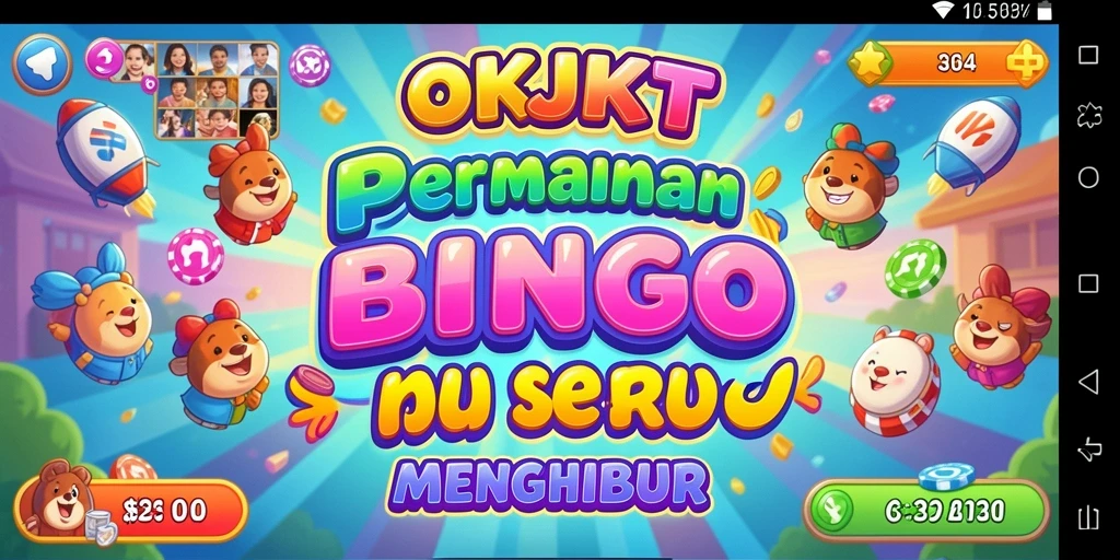 Tampilan gameplay seru dalam aplikasi Bingo OKJKT.