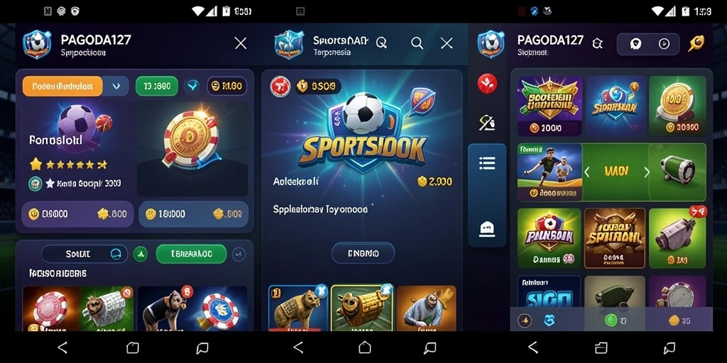 Screenshot utama PAGODA127 menampilkan tampilan antarmuka taruhan olahraga yang menarik.