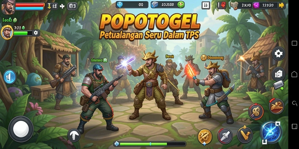 Tangkapan layar menunjukkan aksi seru dalam gameplay TPS.