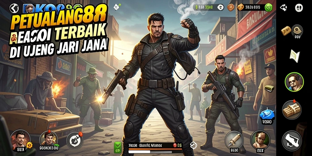 Tampilan gameplay ROKOK88 yang mendebarkan dan penuh aksi.