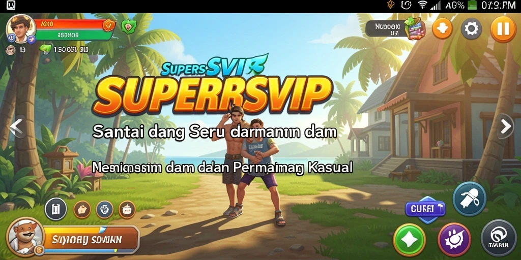 Tangkapan layar dari gameplay seru SUPERSVIP yang menghibur.